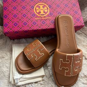 Tory Burch Double T Sport Slide